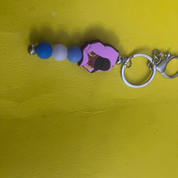 Pink and Blue Keychain Accessory - Picture 7 of 8